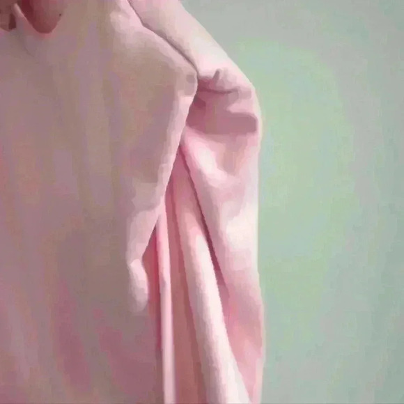 🌴2/$25🌴 BUFFALO | David Bitton Indiana Padded Shoulder Light Pink Sweater - Picture 3 of 4